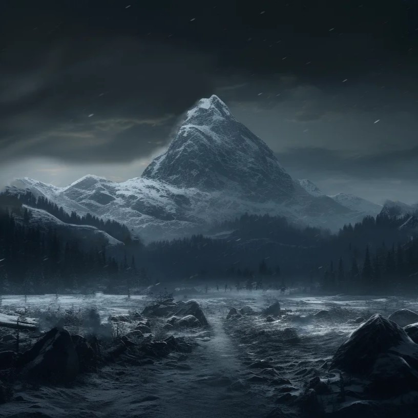 Kelvins Cairns vom Dwarven Valley betrachtet